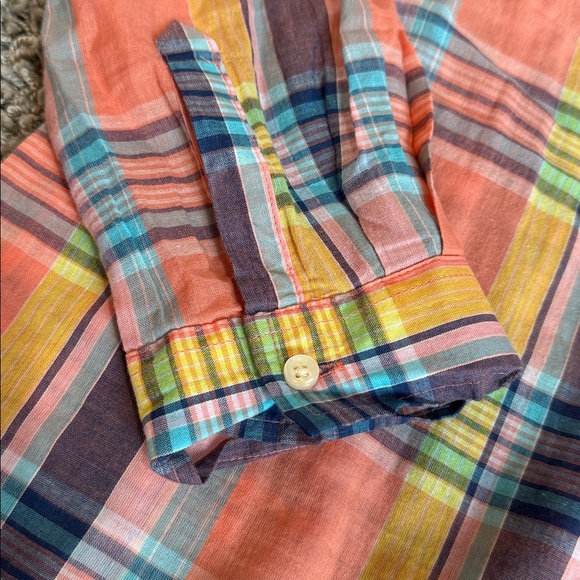 Women’s Pastel Plaid Button Down Shirt (XL) - Picture 3 of 8